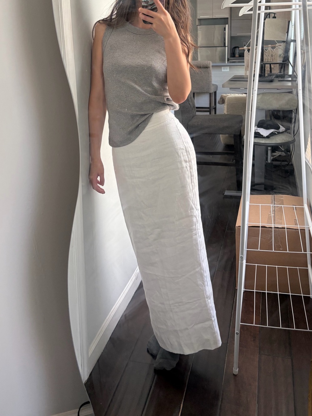 Reformation Lydia Linen Maxi Skirt